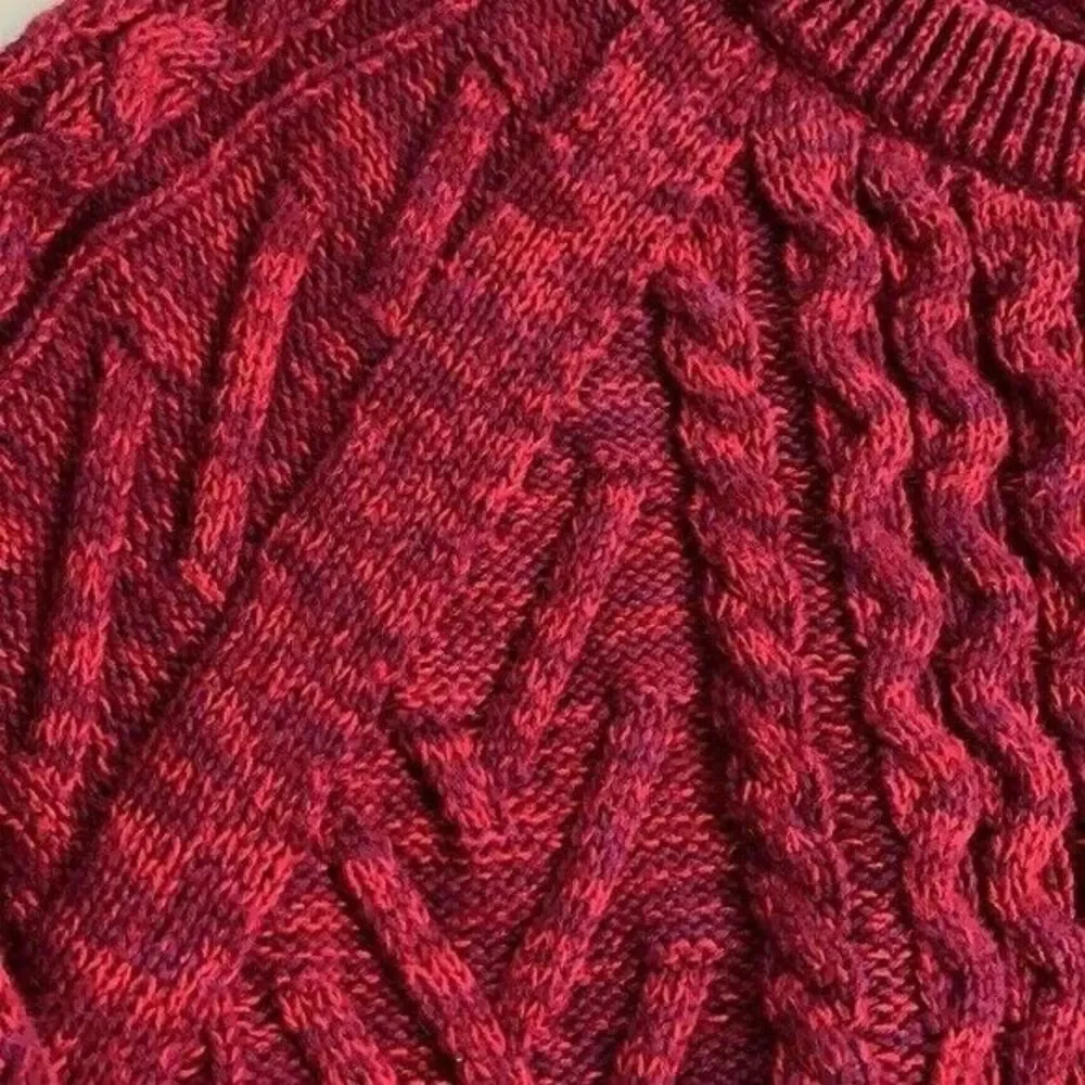 GAP Crochet Red Holiday Knit Sweater | Women’s Sz XS